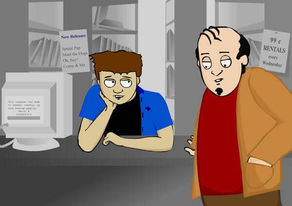 screenshot from one of the animations (video guy)
